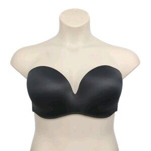 Lane Bryant Cacique Bra Multi Way Strapless Bare Solution 38DD Black